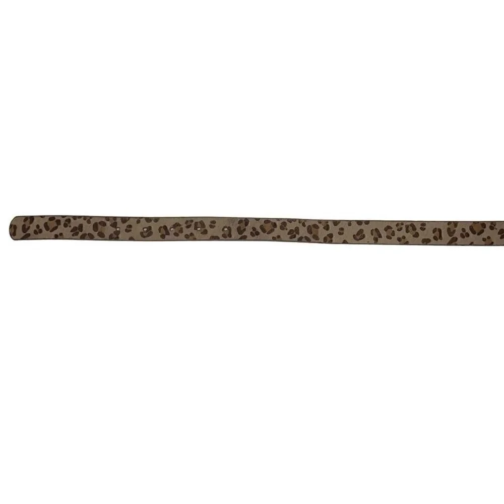 Urban Outfitters Calf Hair Slim Animal Print Skinny Belt Sz M Medium NEW FLAWS